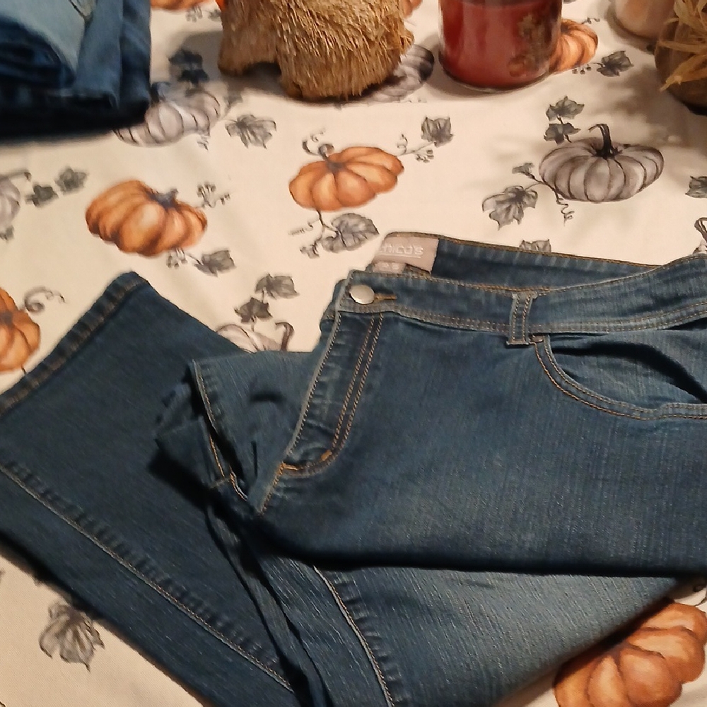 Chico's Classic Indigo Straight Leg Jeans
